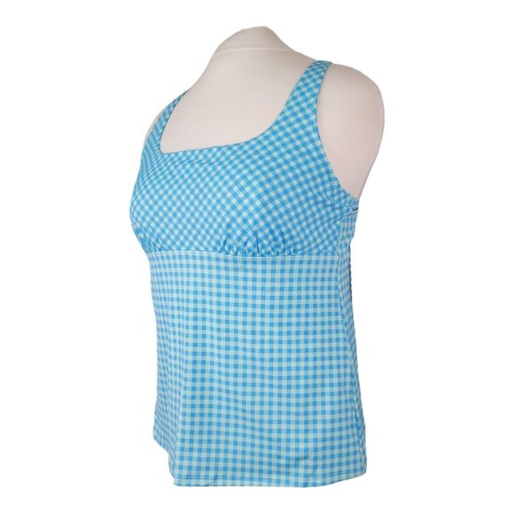 Lands End Tankini Swim Top 18 Square Neck Underwire Bra Tummy Control Swimsuit - Picture 3 of 15